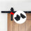 4 Pcs Black Barn Door Roller Stopper Hardware for Sliding Track Doors with Wrench 5