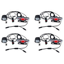 4X for Bafang BBS01 BBS02 BBSHD Mid Drive Motor Electric Bike Light Set with Brake Turn Signal Bike Light