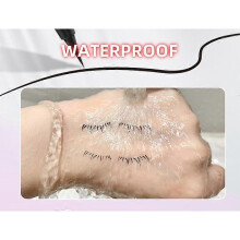 (Brown) Lower Lash Stamp, 2024 New Silicone Eyelash Stamp, Lower Lash Stamp with Ink, 2 in 1 Lower Eyelash Stamps & Eyeliner Quick Eye Makeup Tool