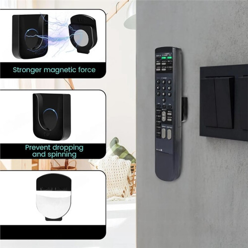 Magnetic Remote Control Holder Wall Mount, Self-Adhesive for TV, Bedside, Air 1