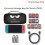 Storage Case "DON'T TOUCH ME" Hard Travel Case, Shock-Resistant for Handheld Game Consoles, Empty Only 3