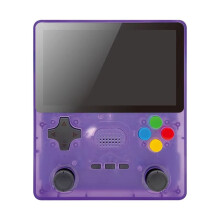 R39S Retro Handheld Video Game Console Linux System 4 Inch IPS Screen Portable Pocket PSP Video Games Player 64GB Purpe
