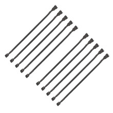 10X PWM Fan Extension Cable - 11.8 Inch PC Fan Extension Cable Compatible with ATX Case 3 Pin & 4 Pin Cooling Fans