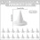 50Pcs Kiln Stilts Support Nails Ceramic Refractory Cone Support Nails Temperature Reusable Pottery Tools for Firing B 7