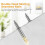 400pcs Double  Skirting Nails with 4 Tools - Invisible Seamless Baseboard Screws for Solid Wood Trim 3