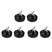 6 PièCes 7 Ailettes Blender Blade PièCes de Rechange, pour Nutri Blender Extractor Blade Auto Iq Bl682-30 Bl642-30