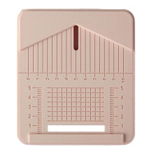 Soft Ceramic Punching Auxiliary Tool Drilling Dust Box DIY Jewelry Punching Positioning Polymer Clay Tool Apricot-Color