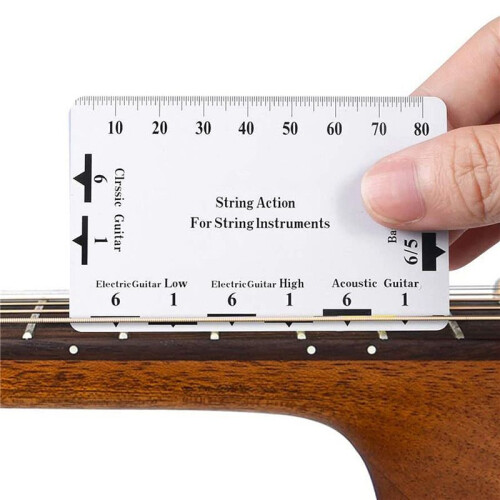 36Pcs Understring Radius Gauge + String Action Ruler Gauge Tool + Guitar Bridge Saddle Nut Files Set Guitar Repair Tool 2
