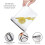 3.6L Grain Airtight Storage Containers with Lid, Stackable Transparent Boxes 2