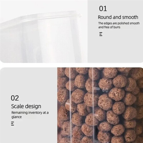 3.6L Grain Airtight Storage Containers with Lid, Stackable Transparent Boxes 2