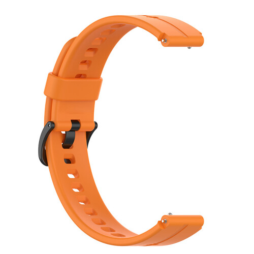 (Orange) 16mm Silicone Watch Strap Connector 1
