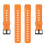 (Orange) 16mm Silicone Watch Strap Connector 3