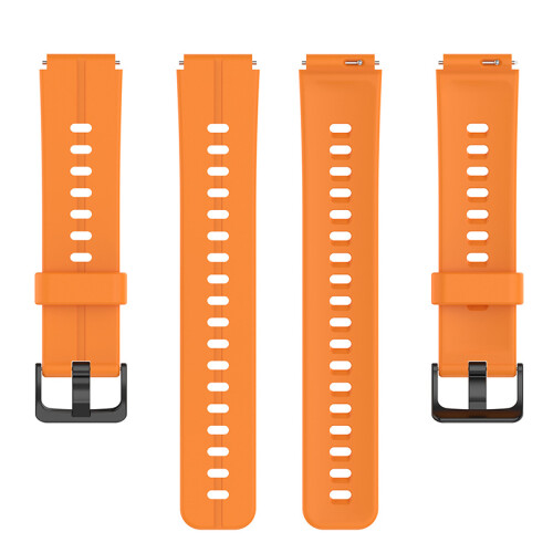 (Orange) 16mm Silicone Watch Strap Connector 2