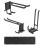 Garage Tool Organizer Wall Mount, Heavy-Duty Storage System with 6 Adjustable Hooks for Shovels, Tools, and More 2