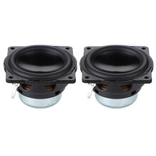 Lot de 2 Haut-Parleurs Audio de 4 Ohms et 20 W à Gamme Complète, Portables, pour Home Cinéma DIY, avec Caisson de Basses