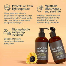 (2PCS) Firming Body Massage Oil - Helps Smooth The Appearance of Skin & Improve Skin Texture Refreshing Aromatherapy Body Oil for Legs & Full Body