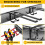 Garage Tool Organizer Wall Mount, Heavy-Duty Storage System with 6 Adjustable Hooks for Shovels, Tools, and More 6