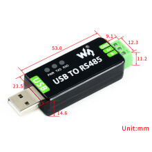 3X Waveshare Industrial USB to RS485 Converter, with Original FT232RL Inside