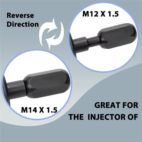 Injector Puller Tool with Slide Hammer, Common Rail Injector Remover W/ M8, M12, M14 Thread Adapter 2