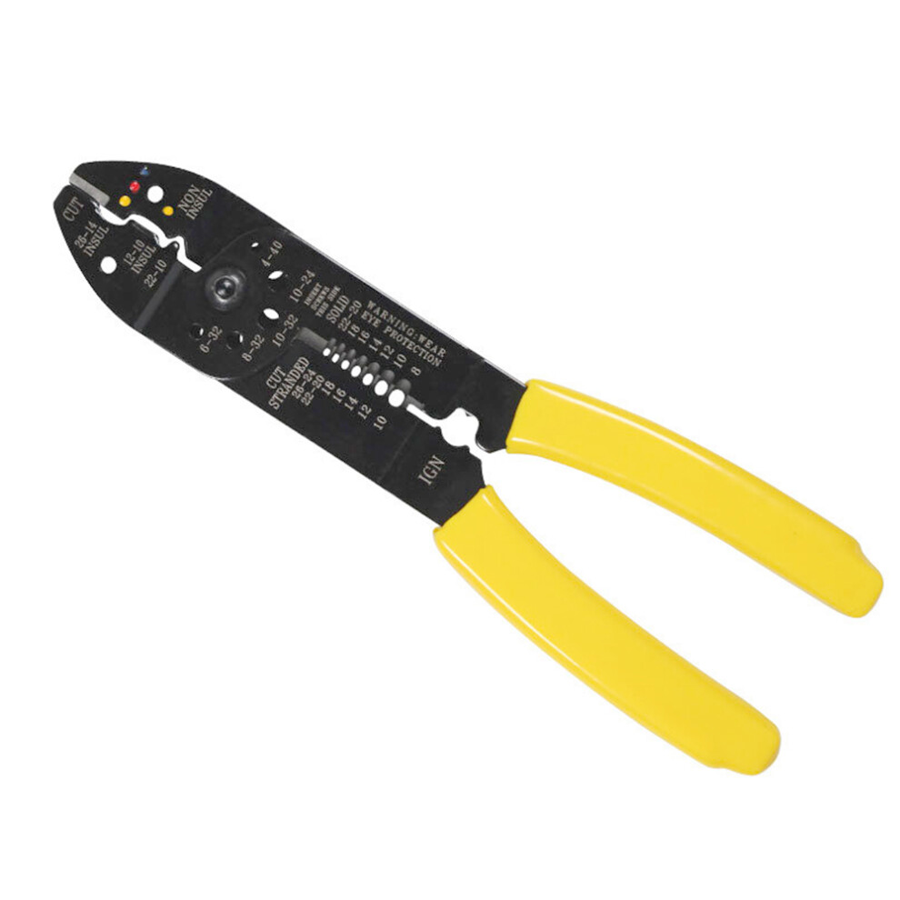 (Yellow) Wire Stripper & Crimping Pliers - Multifunctional Tool 6935060886643