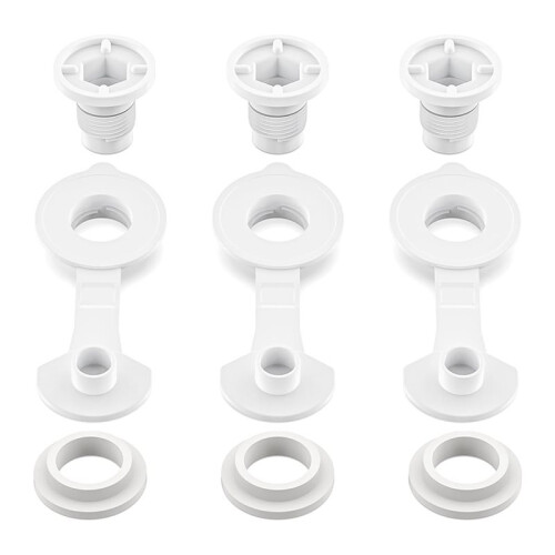 3Pack Replacement Drain Plug for  Coolers, 1 Inch Shaft, Includes Gasket and Drain Cap