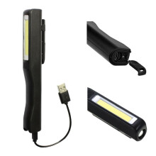3X Lampe D'Inspection Portative et Rechargeable de LED COB pour le Travail de Camping. Lampe Magnetique de Poche dans L'Atelier de L'Automobile