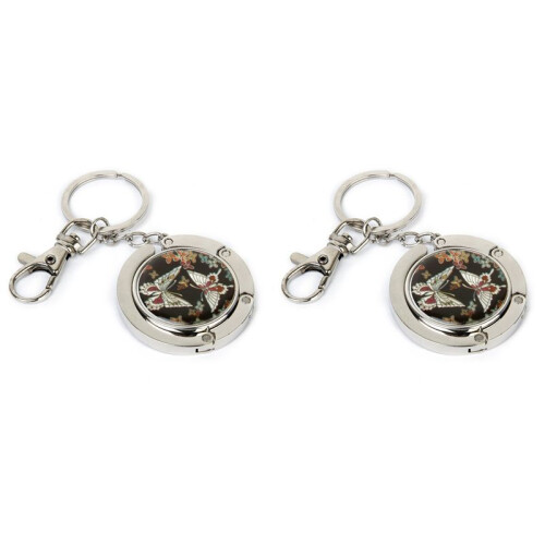 2X Bag Holder Bag Hangers Bag Hook Butterfly Model with Keychain