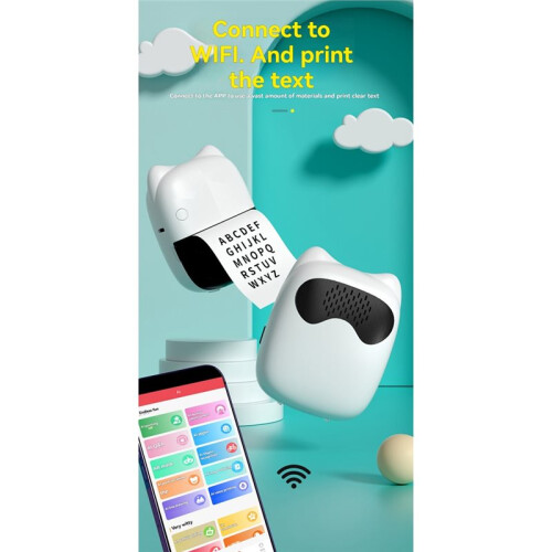 Portable  Thermal Printer Student AI  Thermal Printer Dialogue-Generated Ink-Free Error Correction Printer 1