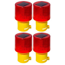 Feu de Signalisation Solaire LED de Secours, Lampe LED pour Grue de Chantier, Port, Route et Milieu