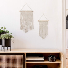 Set van 2 macramé wandkleden