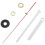 5X Clock Movement Mechanism with White Hour Minute Red Second Hand DIY Tools Kit 3