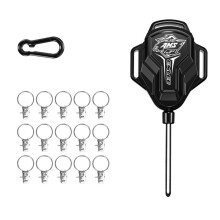 ENLEE Retractable Clothesline Outdoor Travel Camping Hotel Anti-Slip 9M Laundry Hanger Drying Rope with 15 PCS Clips