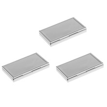 3X Travel Metal Pill Box Medicine Organizer Container Tray Box Case Storage 3 Slot
