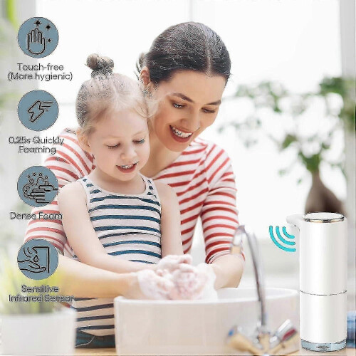 3-level Automatic Foaming Soap Dispenser, 10oz Foaming Hand Soap Dispenser with Aromatherapy 1