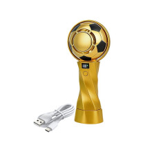 Portable Handheld Fan,14000RPM Turbo Fan Digital Display,High Speed Cooling Fan,Portable Fan for Sports Shaic Gold
