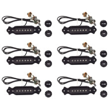 6X Pre-Wired 6-String Single Coil Pickup Harness with Volume & Tone Pots for Electric Guitar Electric Box