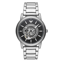 Emporio Armani AR60021 Meccanico Automatic Skeleton Black Men's Watch