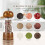 Adjustable Ceramic Grinding Spice Mill Set for Kitchen BBQ Use, 1-5pcs Salt and Pepper Grinder 6