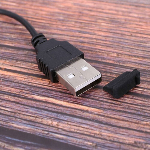 100 Pcs Silicone USB Port Plug Dustproof Plug Stopper Protection Cap Black 2