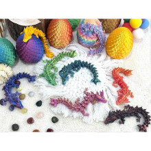(3PCS) 14Pcs 3D Printed Dragon Eggs With Dragon Inside,Mystery Set,Colorful Articulated 3D Dragon,Easter/Birthday Gift/Desktop Toys/Home Decoration