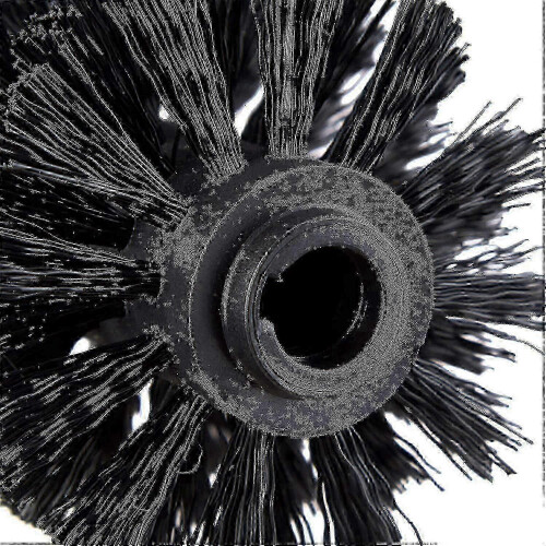 (5pcs, black) 6pcs White Toilet Brush Heads - 8cm Diameter Replacement Brushes 2