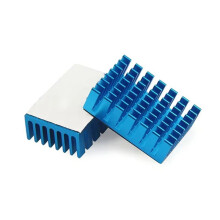 Dissipador de Calor de Alumínio 30x20x10mm para Resfriamento de Chips IC, Módulos Eletrônicos, PCB, LED, RAM, MOSFET, Driver de Passo, VRM e SSD.