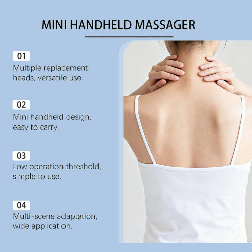 (1PCS) Mini Handheld Massager Comfortable Shoulder, Neck And Joint Care For Daily Use - Compact Mini Massage Device