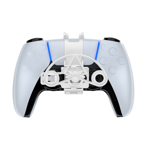 For PS5 Wireless Racing Controller  Steering Wheel Directional Joystick Gamepad for Racing Games White 2