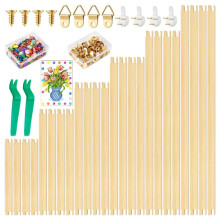 Suitable for Needlework, Wooden Canvas Stretcher with Tack Remover, Suitable for Embroidery Frameset with Handicrafts. B
