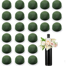 1 Conjunto/24 Peças de Blocos Redondos de Espuma Floral para Arranjos de Flores, Espuma Que Retém Água para Decoração de Casamentos e Centros de