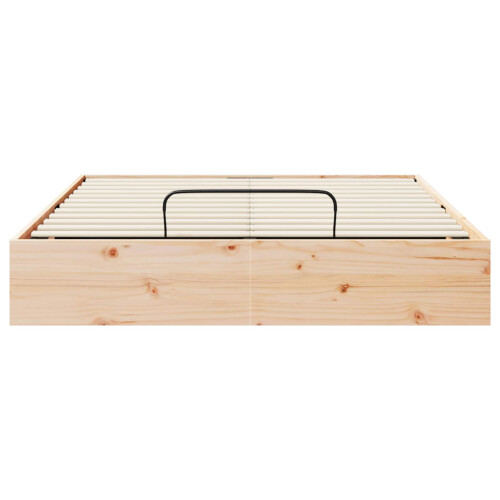 VidaXL vidaXL Ottoman Bed Frame with Storage Natural 120 x 190 cm 1