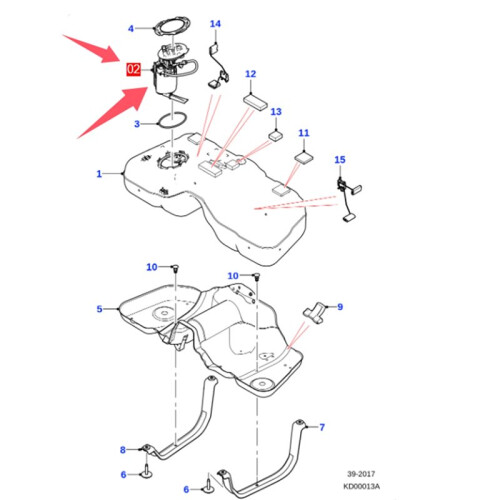 Fuel Pump Assembly J9C7468 for  AJ200 1