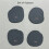 Diatomaceous Earth Coasters Set - 4 Pack Absorbent Quick-Dry Stone Design White 2