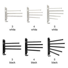(3, White) 2025 2024 Swivel Towel Bar 3~5-Arm Extra Long, Swing Out Towel Rack for Bathroom Wall, Hand Towel Holder